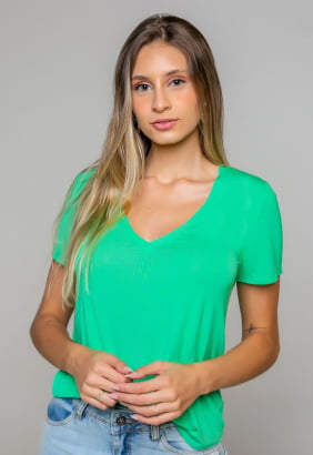 T-Shirt Rineli Ana - Verde Limão